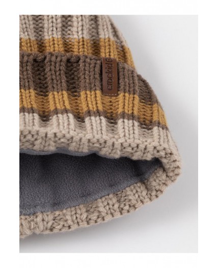 КВ 20413/ш/бежевый,горчица шапка