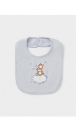 К 8526/серо-голубой 4106 (мишка) фартук-нагрудник