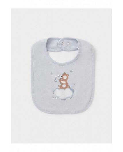 К 8526/серо-голубой 4106 (мишка) фартук-нагрудник