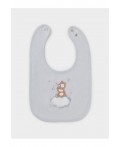 К 8526/серо-голубой 4106 (мишка) фартук-нагрудник