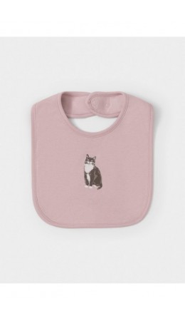 К 8526/бежево-розовый 2706 (кошечка) фартук-нагрудник
