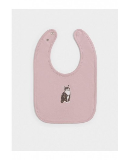 К 8526/бежево-розовый 2706 (кошечка) фартук-нагрудник