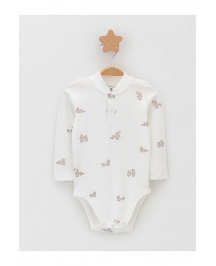 К 6542-2уп/серо-голубой 4106,молочный Н104 набор полукомбинезон (боди)