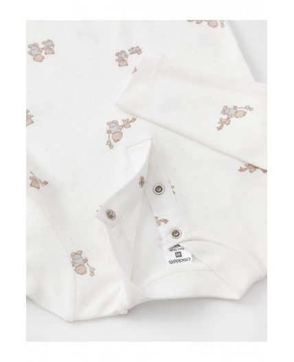 К 6542-2уп/серо-голубой 4106,молочный Н104 набор полукомбинезон (боди)