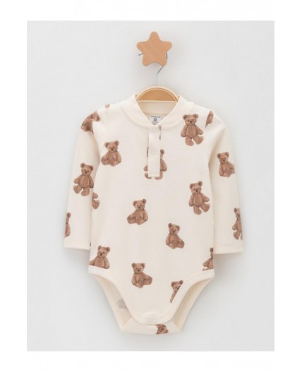 К 6542-2уп/молочный Н183,бежевый Н045.1 набор полукомбинезон (боди)