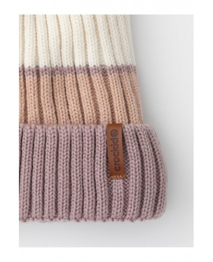 КВ 20409/ш/пудра,розовый беж шапка