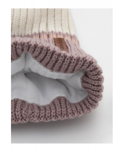 КВ 20409/ш/пудра,розовый беж шапка