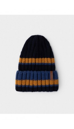 КВ 20413/ш/темно-синий,горчица шапка