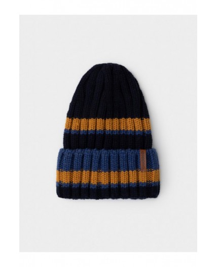 КВ 20413/ш/темно-синий,горчица шапка