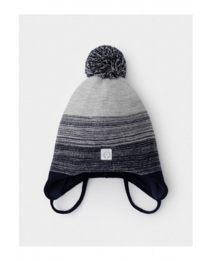 КВ 20405/ш/темно-синий,св.серый меланж шапка