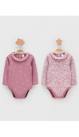 К 6539-2уп/тем.розовый 1710 Н099,Н098 набор полукомбинезон (боди)