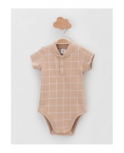 К 6543-2уп/молочный Н183,бежевый Н045.1 набор полукомбинезон (боди)