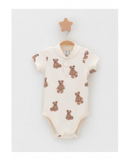 К 6543-2уп/молочный Н183,бежевый Н045.1 набор полукомбинезон (боди)