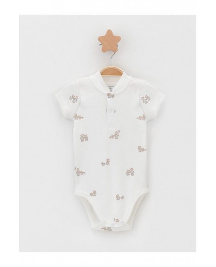 К 6543/молочный Н104 полукомбинезон (боди)