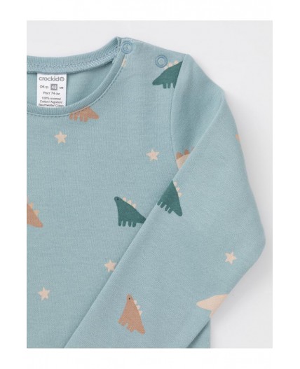 К 6087/серо-голубой 4411 Н101 полукомбинезон (боди)