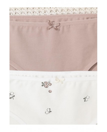 К 1972-2уп/кофейный,сахар,голубика и цветы набор трусы