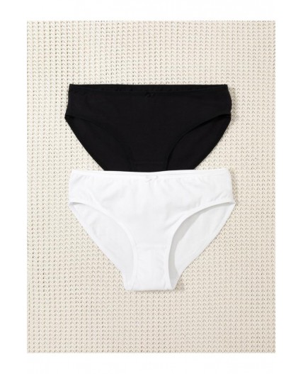 К 1972-2уп/белый,черный набор трусы