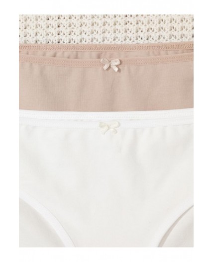 К 1972-2уп/нюдовый беж,сахар набор трусы