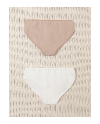 К 1972-2уп/нюдовый беж,сахар набор трусы