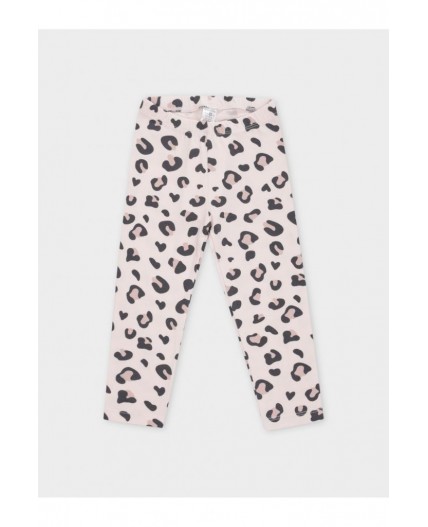 КП 4074/светлый жемчуг,милый леопард брюки (лосины)