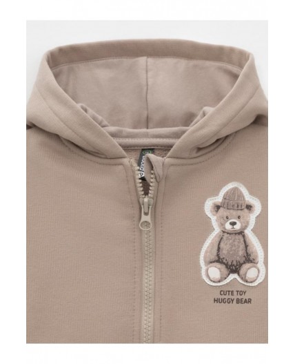 КР 302910/темно-бежевый 1104 к636 джемпер (толстовка)