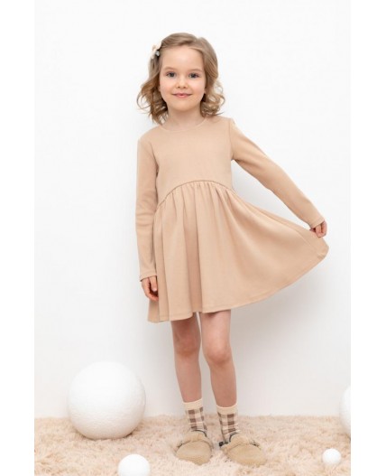 КР 5778/нежный бежевый к415 платье