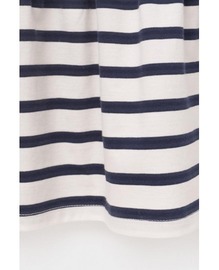 КР 5803/античный белый,полоска к396 сарафан