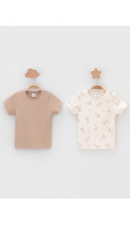 К 302521-2уп/молочный Н105,бежевый 1215 набор фуфайка (футболка)