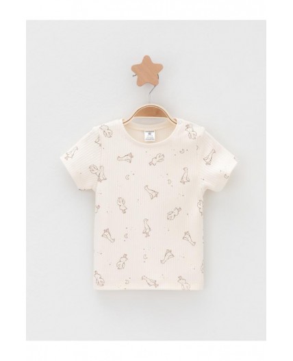 К 302521-2уп/молочный Н105,бежевый 1215 набор фуфайка (футболка)