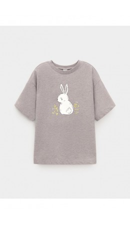 К 302809/кофейный меланж фуфайка (футболка)