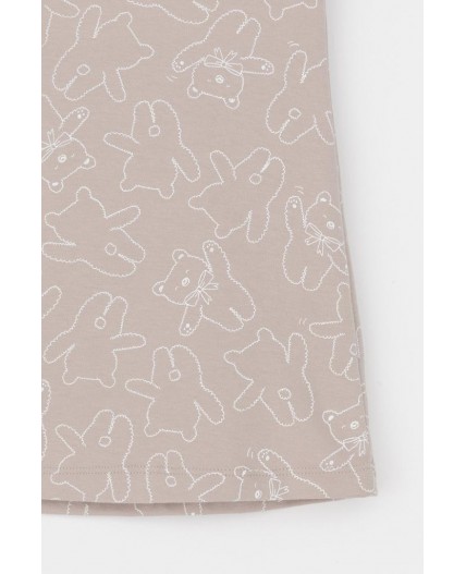 К 1156/бежевый,мини плюшевые мишки сорочка