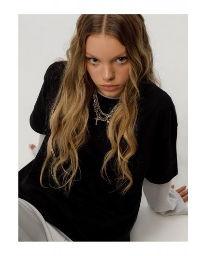 КБ 302922/черный 1413 фуфайка (футболка) подр