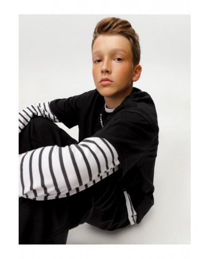 КБ 302928/черный 1413 фуфайка (футболка) подр