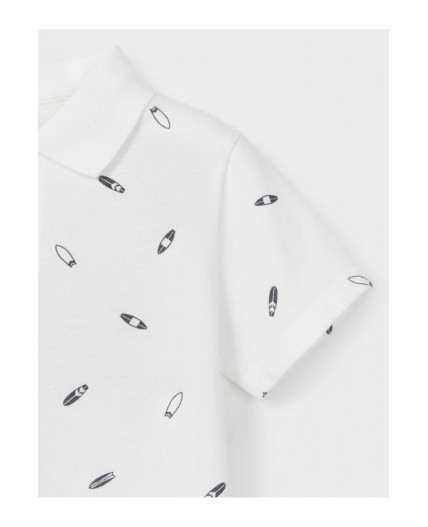 КР 302416/молочный Н236 к682 джемпер-поло