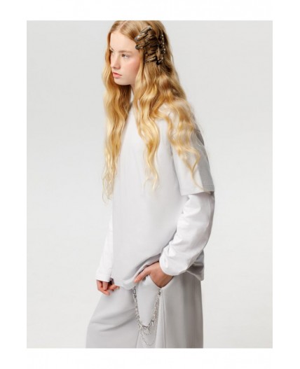 КБ 302922/светло-серый 4201 фуфайка (футболка) подр