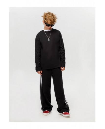 КБ 302925/черный 1413 лонгслив (футболка дл.рукав) подр