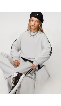 КБ 302930/светло-серый 4201 джемпер (свитшот) подр