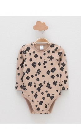 К 6087-2уп/тем.бежевый Н096,бежевый Н085.1 набор полукомбинезон (боди)