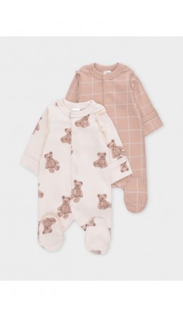 К 6541-2уп/молочный Н183,бежевый Н045.1 набор комбинезон (слип)