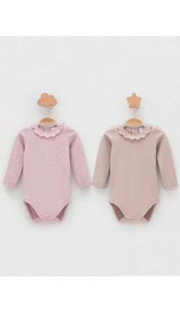 К 6554-2уп/розово-бежевый 1510, 2706 Н054.2 набор полукомбинезон (боди)