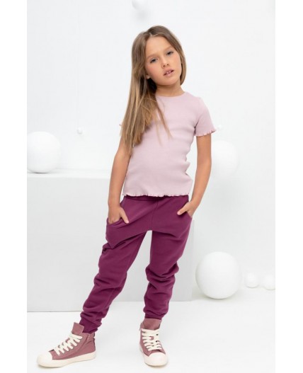 КР 400588/насыщенная клюква брюки