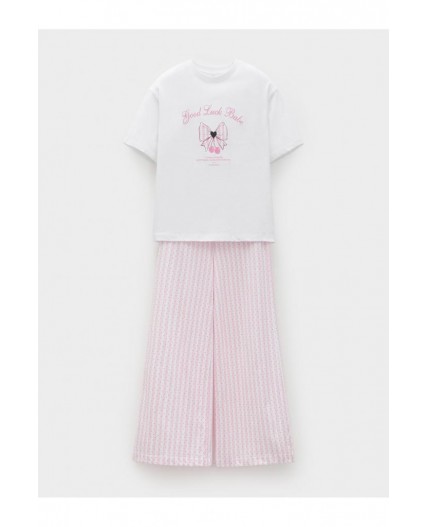 МП 1666/белый Н249 пижама