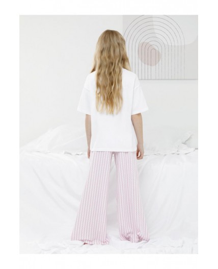 МП 1666/белый Н249 пижама