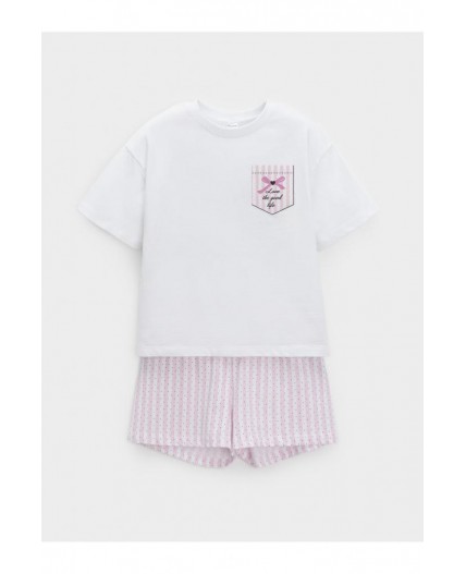 МП 1658/белый Н249 пижама