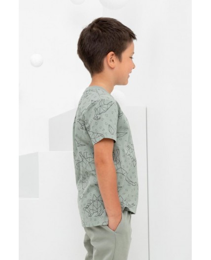 КР 302160/зеленый чай,динозавры фуфайка