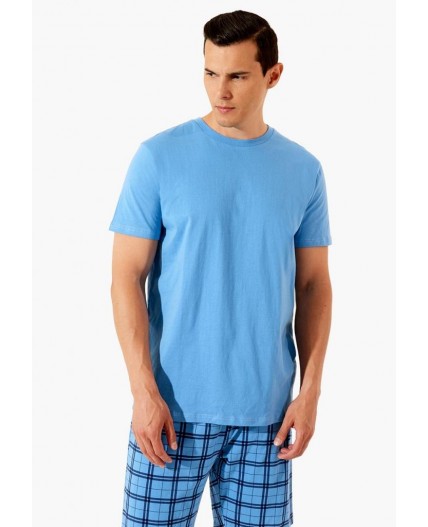 Комплект муж (шорты + футболка (фуфайка) Tamir_3 синий