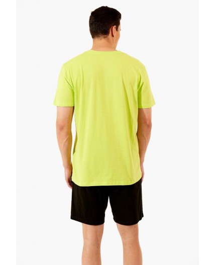 Комплект муж (шорты + футболка (фуфайка) Tamir_1 зеленый