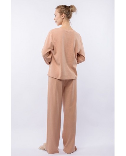 Пижама жен. Adama бежевый
