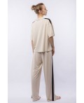 Комплект жен. (блузка и брюки) Sanda молочный