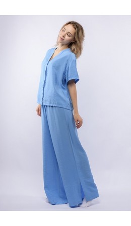 Комплект жен. (блузка и брюки) Benuela голубой